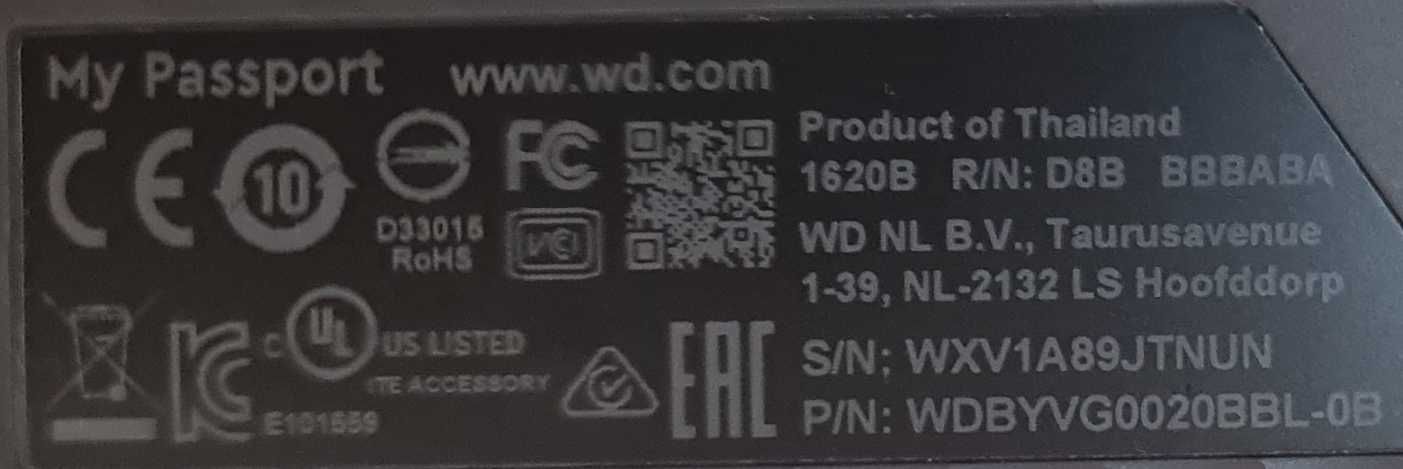 Dysk HDD WD My Passport 2TB USB 3.0