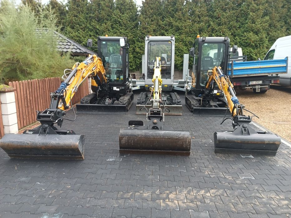 WYNAJEM Wypożyczalnia Mini Koparki Minikoparek Młot do kucia Wiertnica