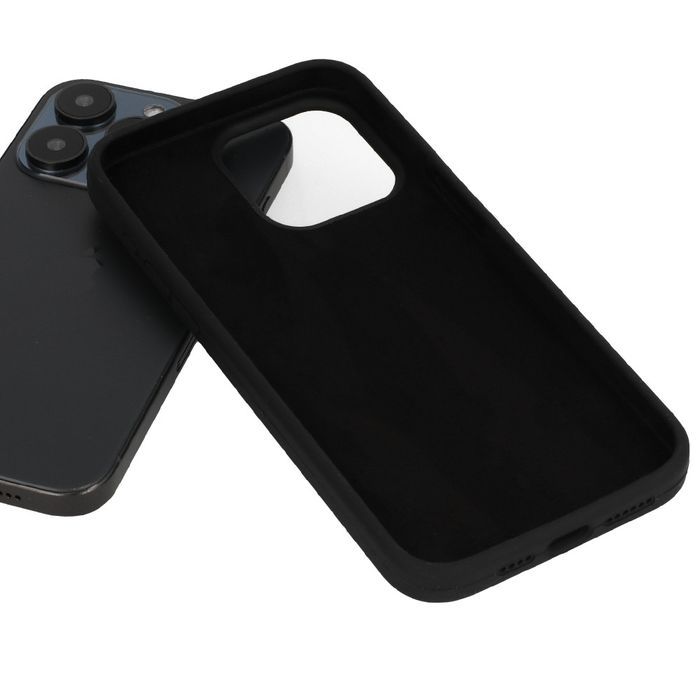 Silicone Lite Case Do Iphone 14 Pro Max Czarny