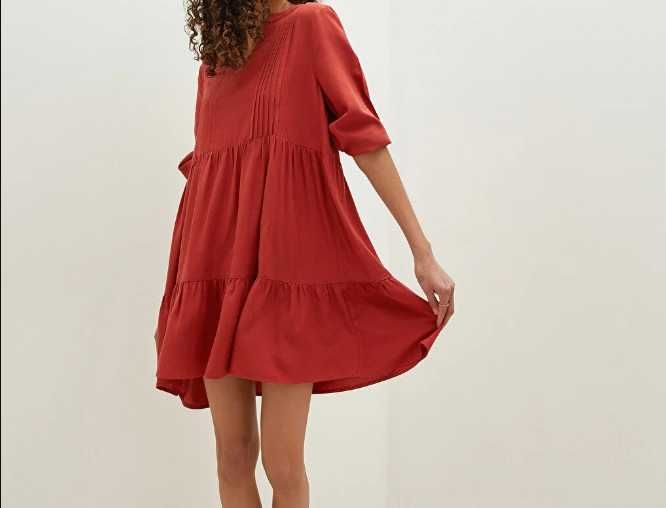 Стильна лляна сукня lc waikiki