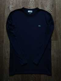 Синий мужской лонгслив свитшот худи футболка Lacoste размер M