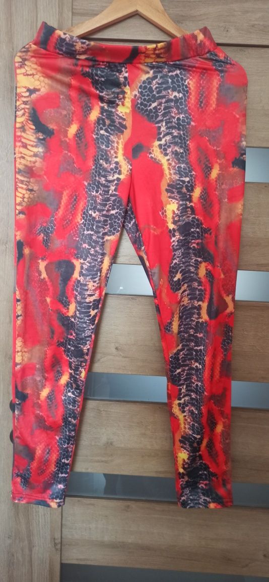 Kolorowe letnie legginsy 38/40