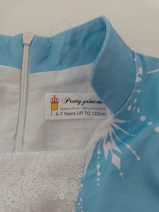 NOWY strój karnawałowy ELZA ELSA Kraina Lodu Frozen II 116/122 (8)