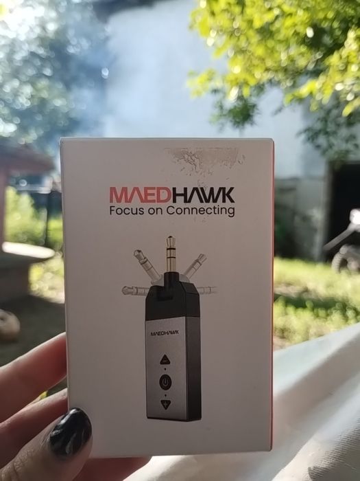Адаптер maedhawk bluetooth 5.2 aux для автомобільної та домашньої стер