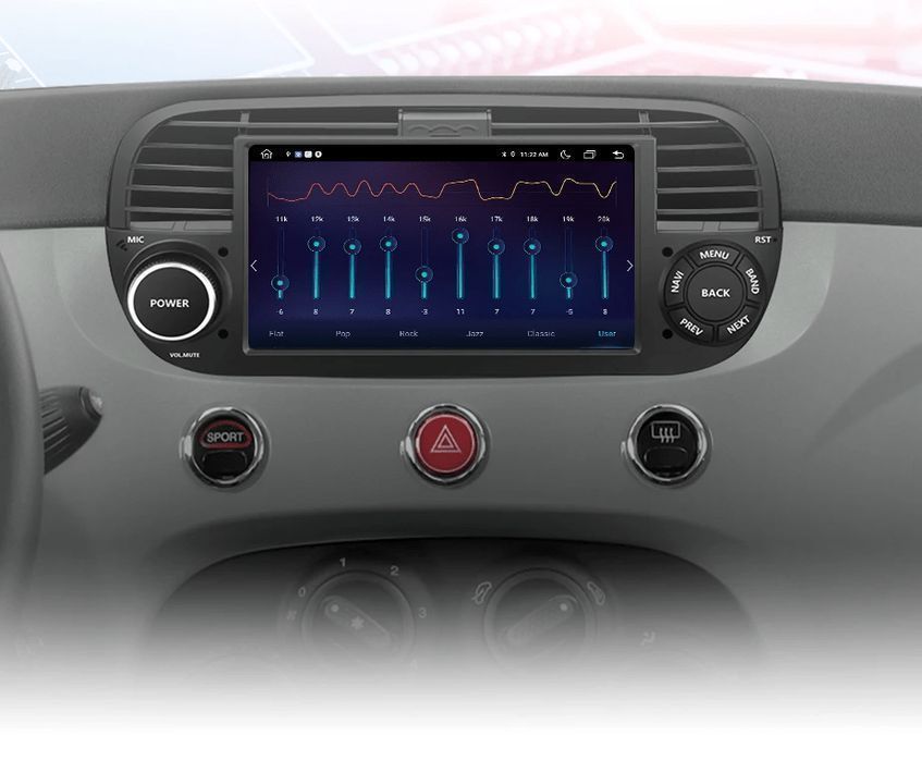 Radio Android 7" do Fiat Tipo/Egea 2015 - 2017, 1GB, 32GB