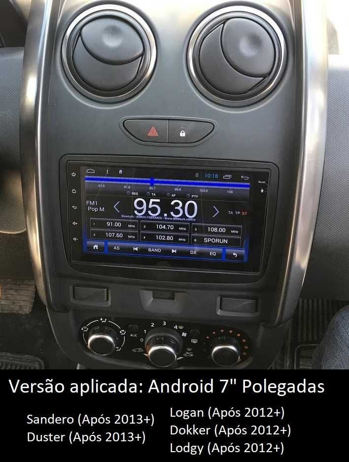 Rádio 2DIN • DACIA Logan Sandero Duster Dokker Lodgy • Android 4+32GB
