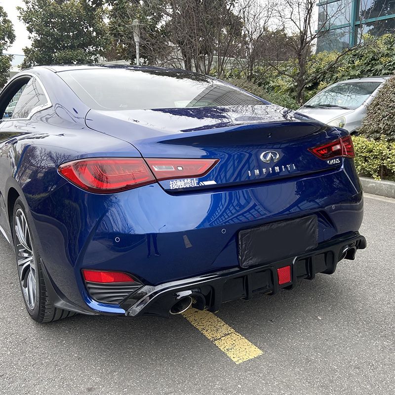 Диффузор накладка бампера Infiniti Q60 сплітер спойлер сплиттер