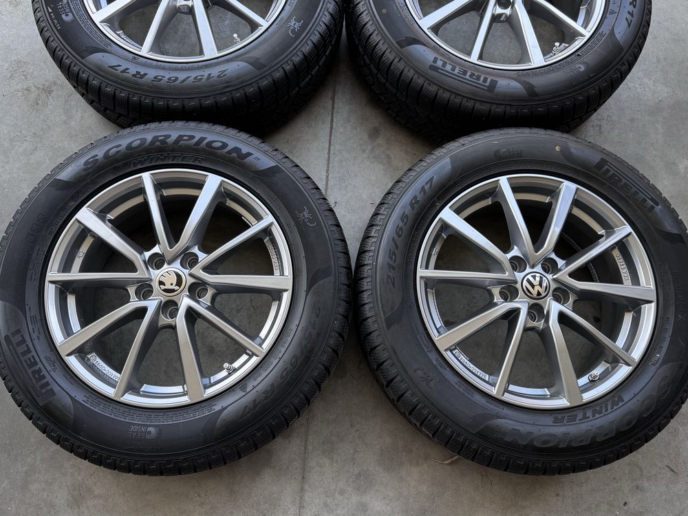 Jak NOWE Koła zimowe 17 Volkswagen Tiguan Skoda Kodiaq Seat Audi q3