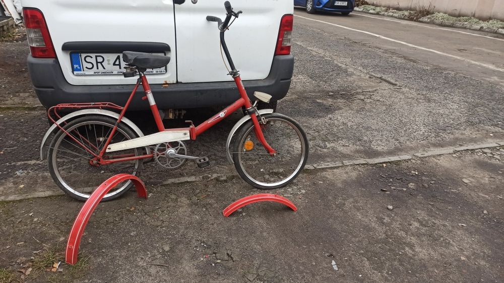 Rower typu składak Prl