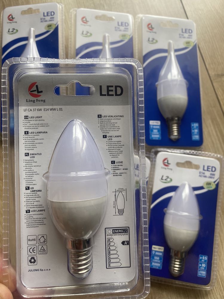 Żarówka LED W4 i W6. gwint E 14 i E 27