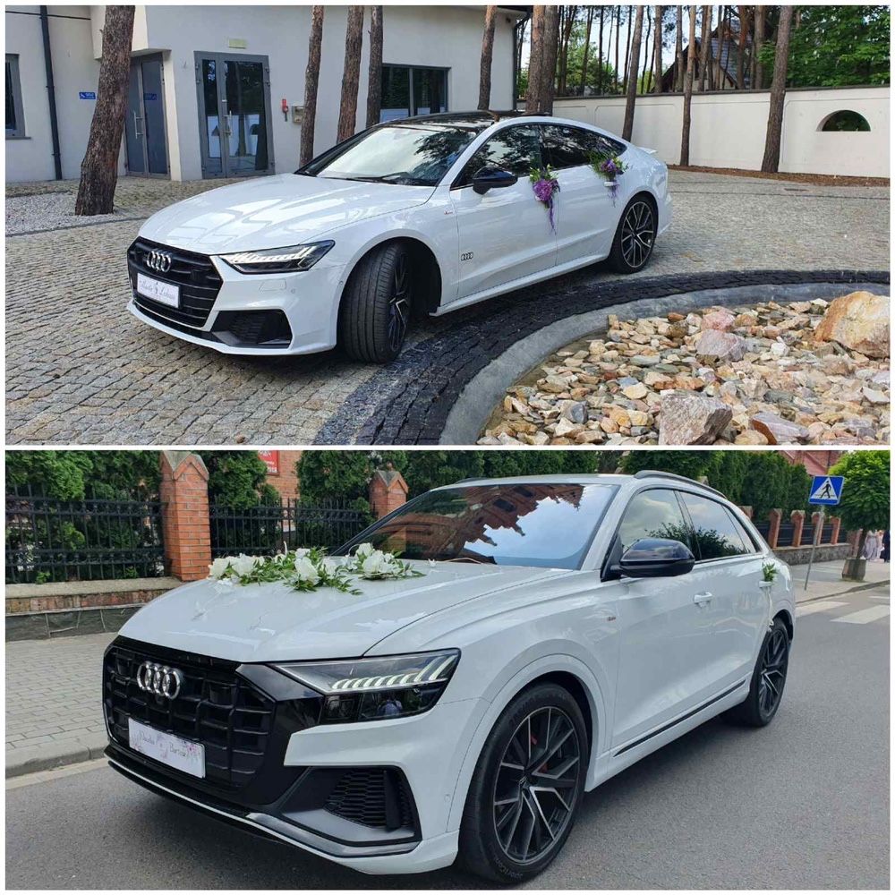 Auto do ślubu Nowy model audi A7 i Q8