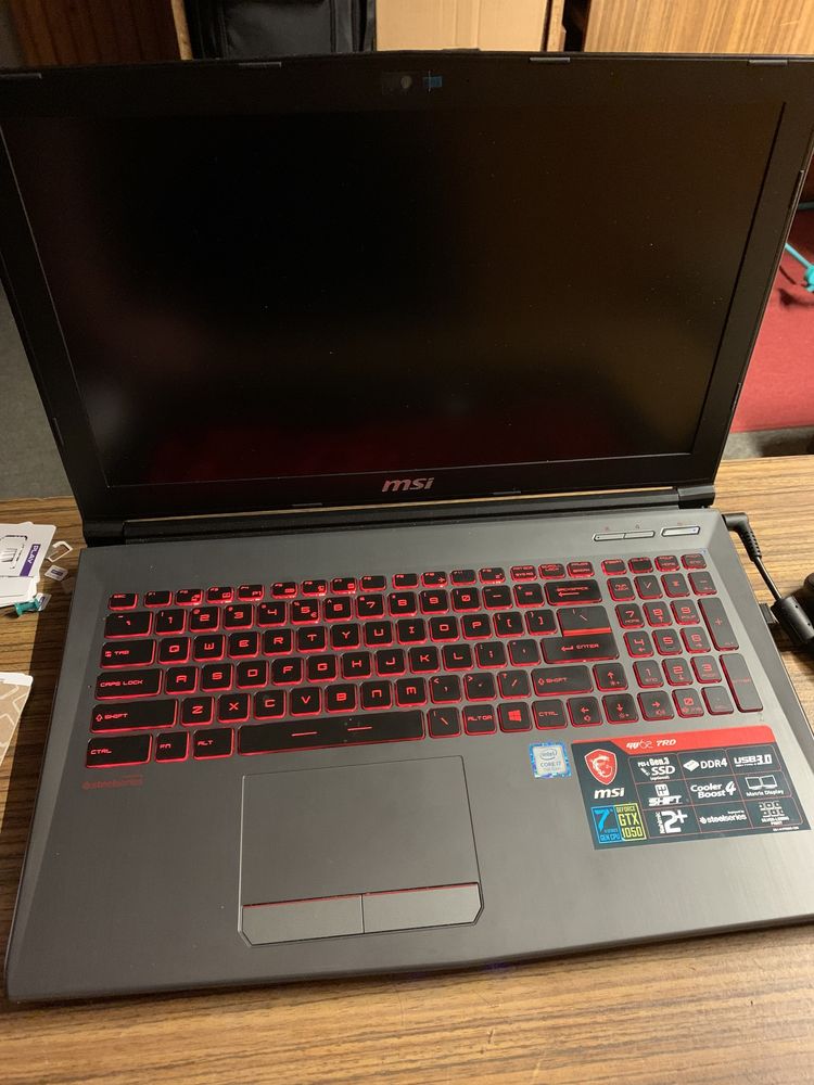 laptop MSI GV62 7rd