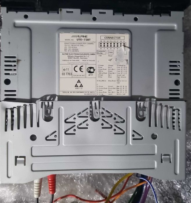 Alpine UTE-72BT como novo, com Bluetooth