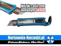 Nóż do tapet 18mm Nożyk tapetowy 18mm z ostrzem łamanym