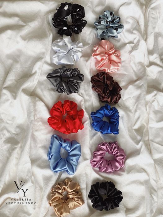 Продам атласні, шовкові резинки для волос