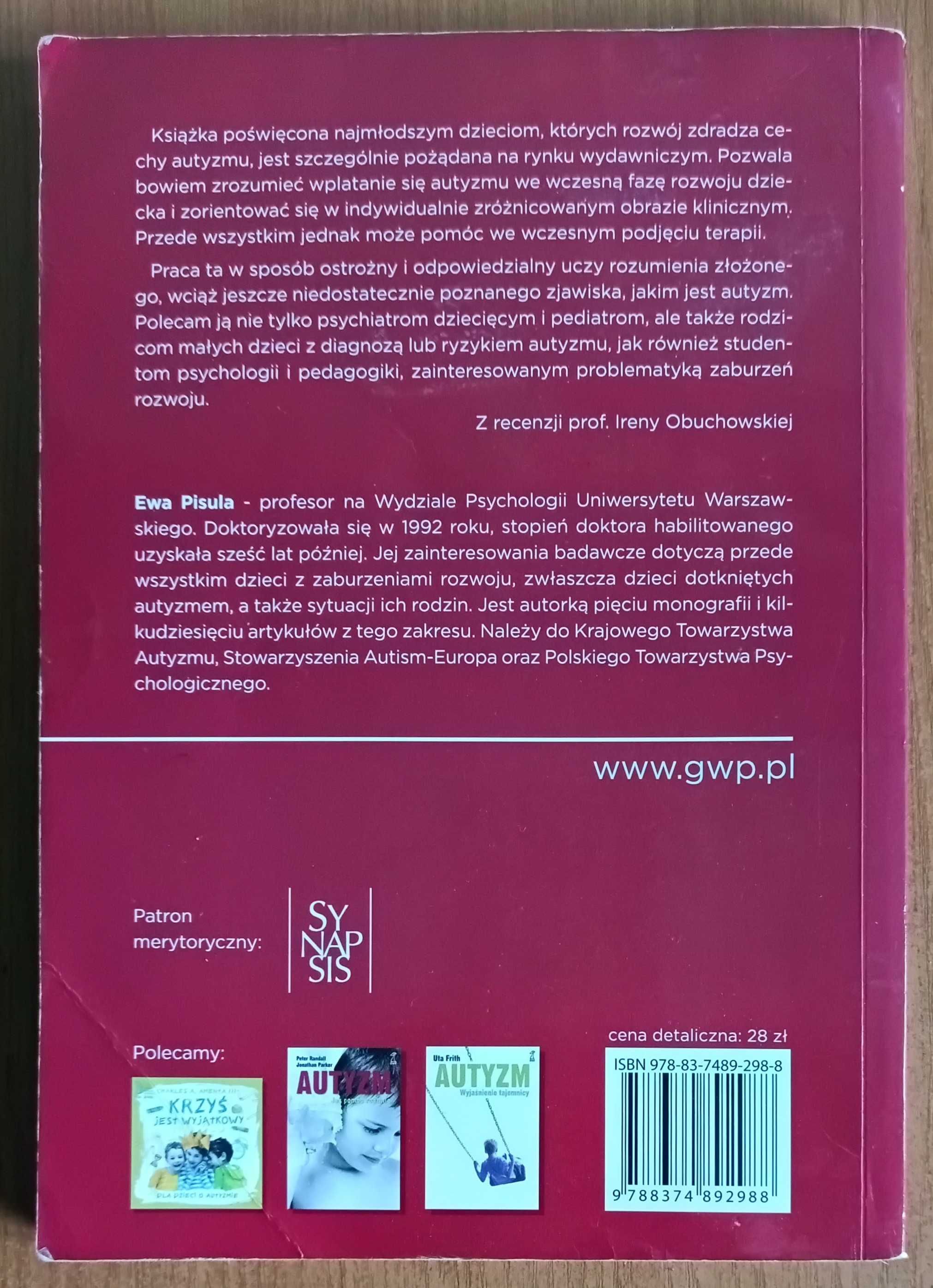 Ewa Pisula "Małe dziecko z autyzmem"