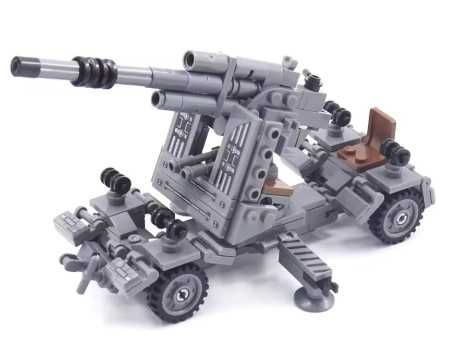 Działo przeciwlotnicze 8,8 cm Flak 18 WW2 kompatybilne z Lego, Cobi