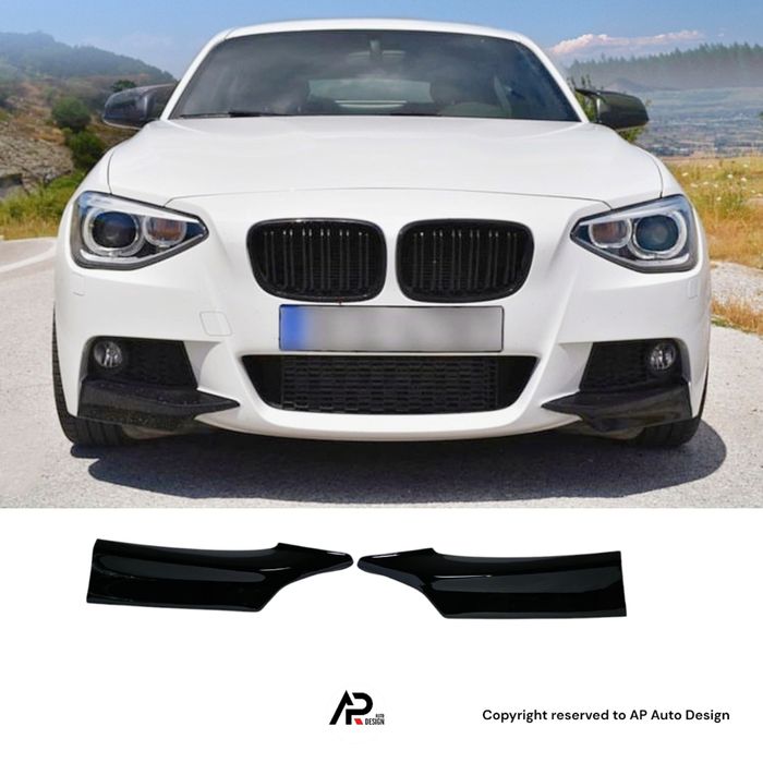 BMW F20 F21 Lip Aba Splitter Frontal Preto brilhante