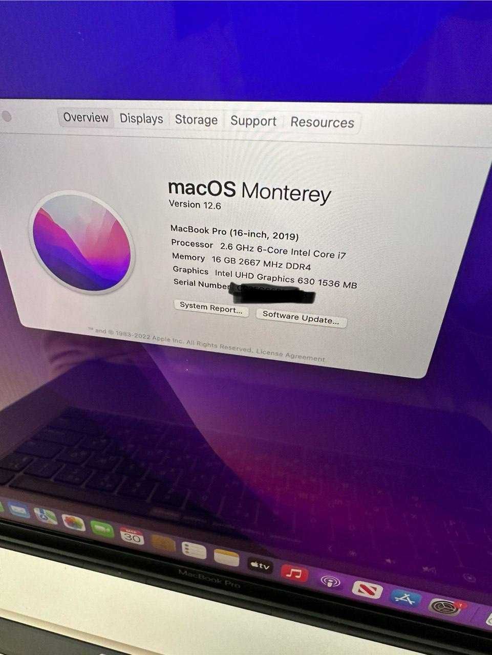 MacBook Pro 16" i7/16/512Gb Space Gray 2019 ГАРАНТИЯ пол года