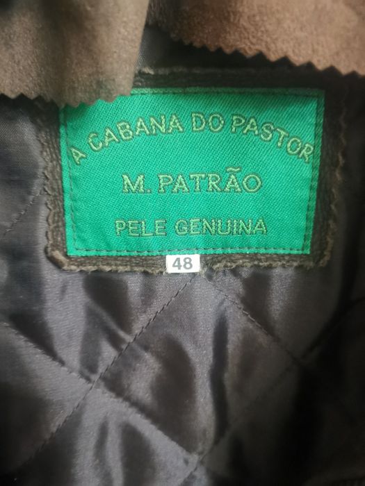 Casaco em pele genuina