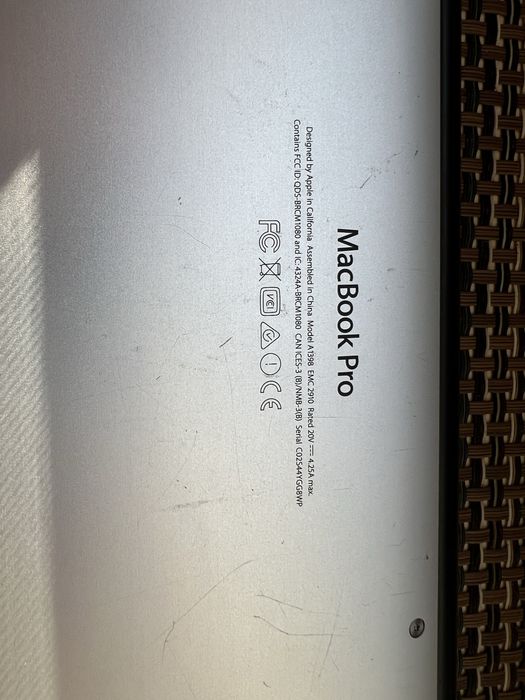 MacBook Pro (Retina, 15-inch, Late 2013) A1398