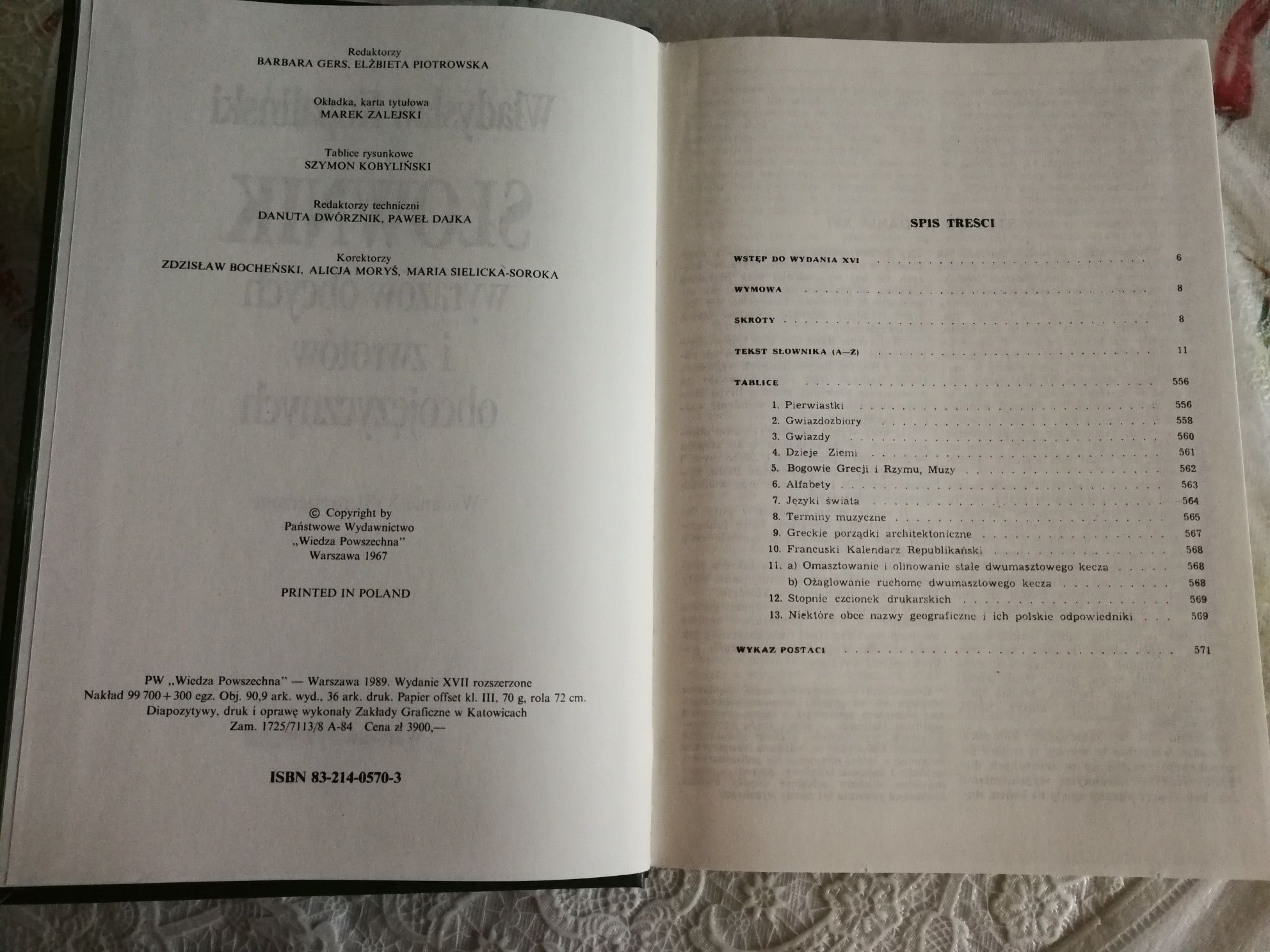Słownik wyrazów obcych i zwrotów obcojęzycznych, W.Kopaliński, WP 1989