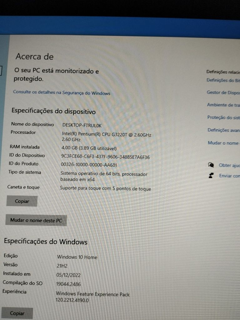 Computador HP 90€
