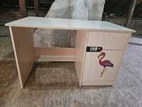 Solidne Biurko 120x70 Meble Best z szufladą i szafką