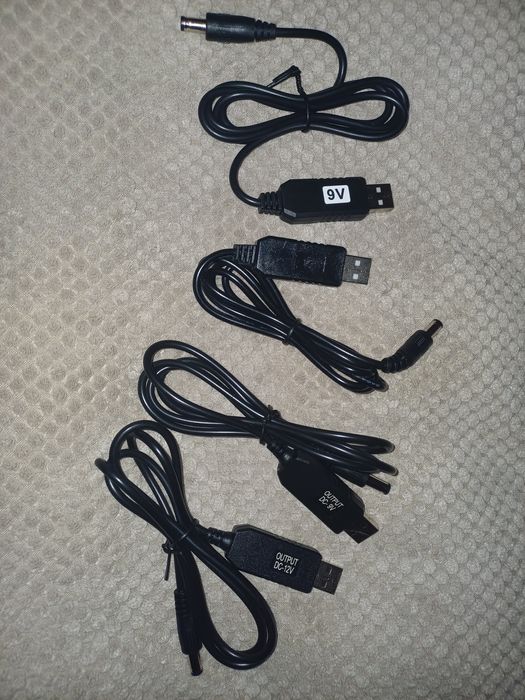 Кабель USB, провод для роутера wi-fi, с павербанка, с 5В на 9В, с 5В н