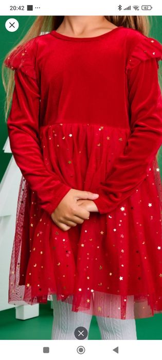 Sukienka świateczna rozm.134 Nowa