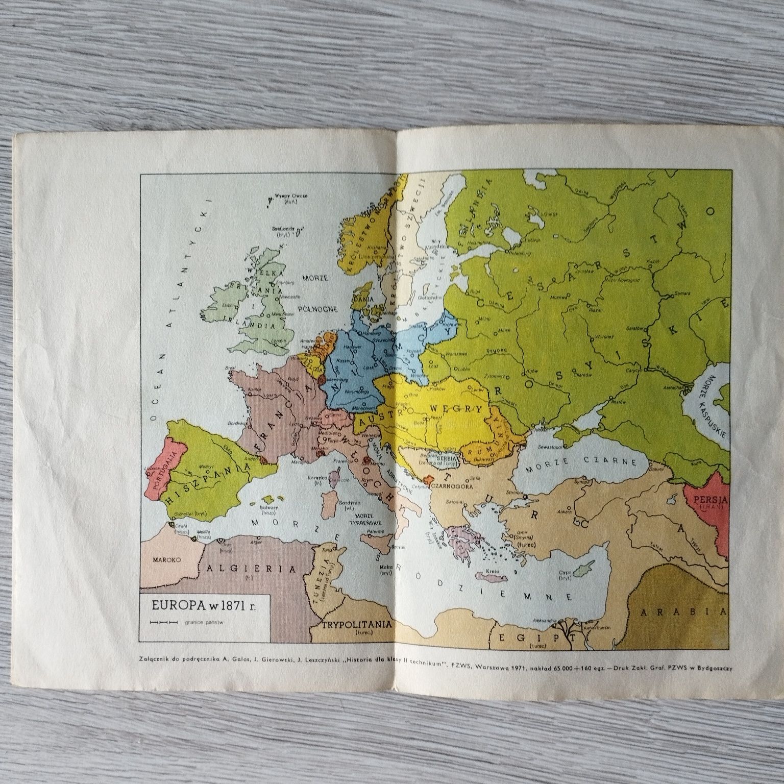 Mapki do podręcznika historii dla klas drugiej technikum Europa 1789 E