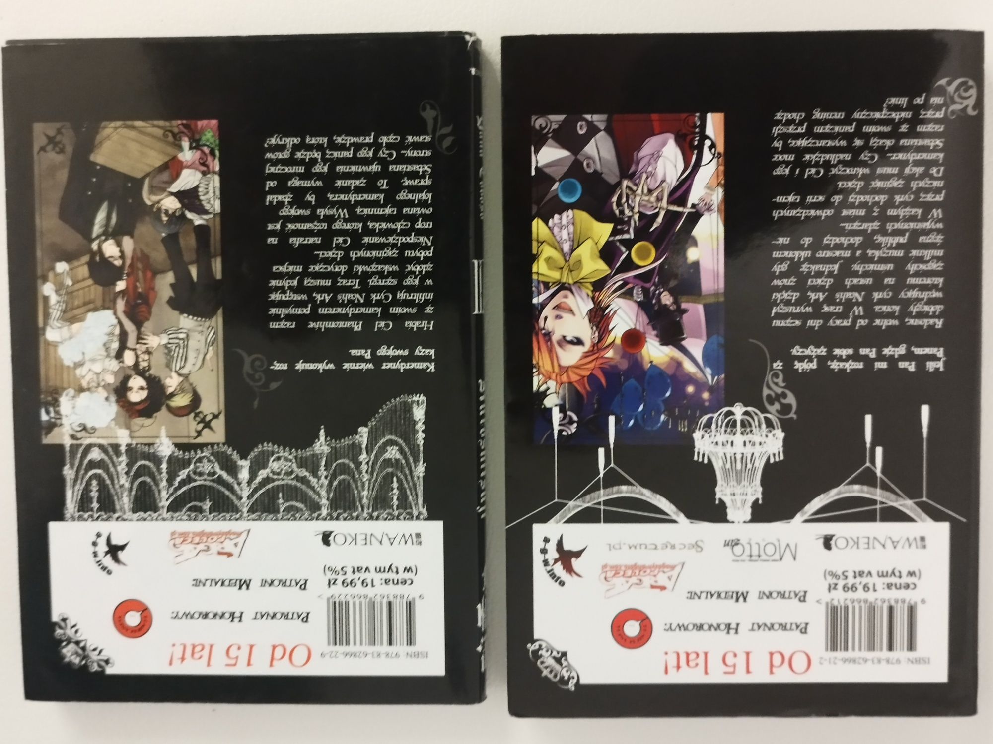 Kuroshitsuji 1-9 bez 5 - manga - Mroczny Kamerdyner