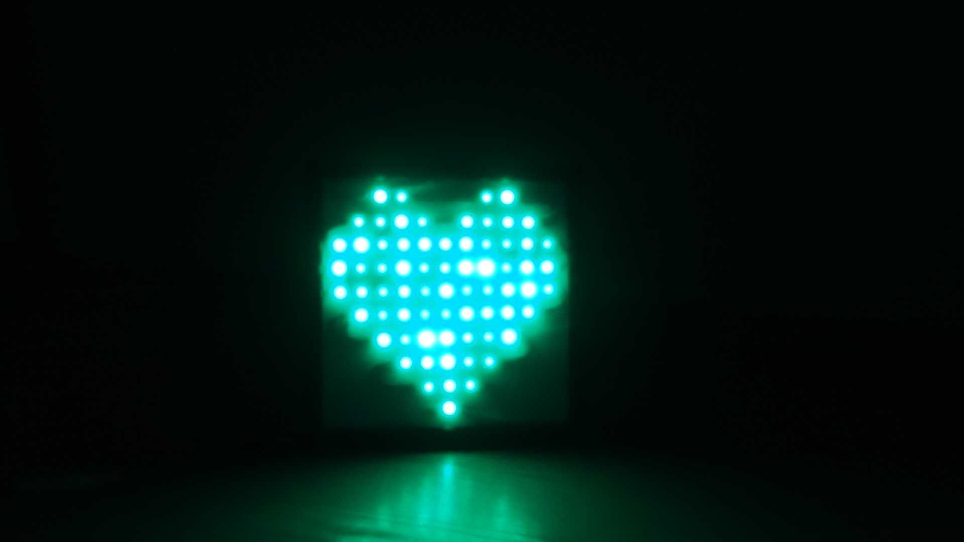 Ręcznie wykonane serce LEDowe