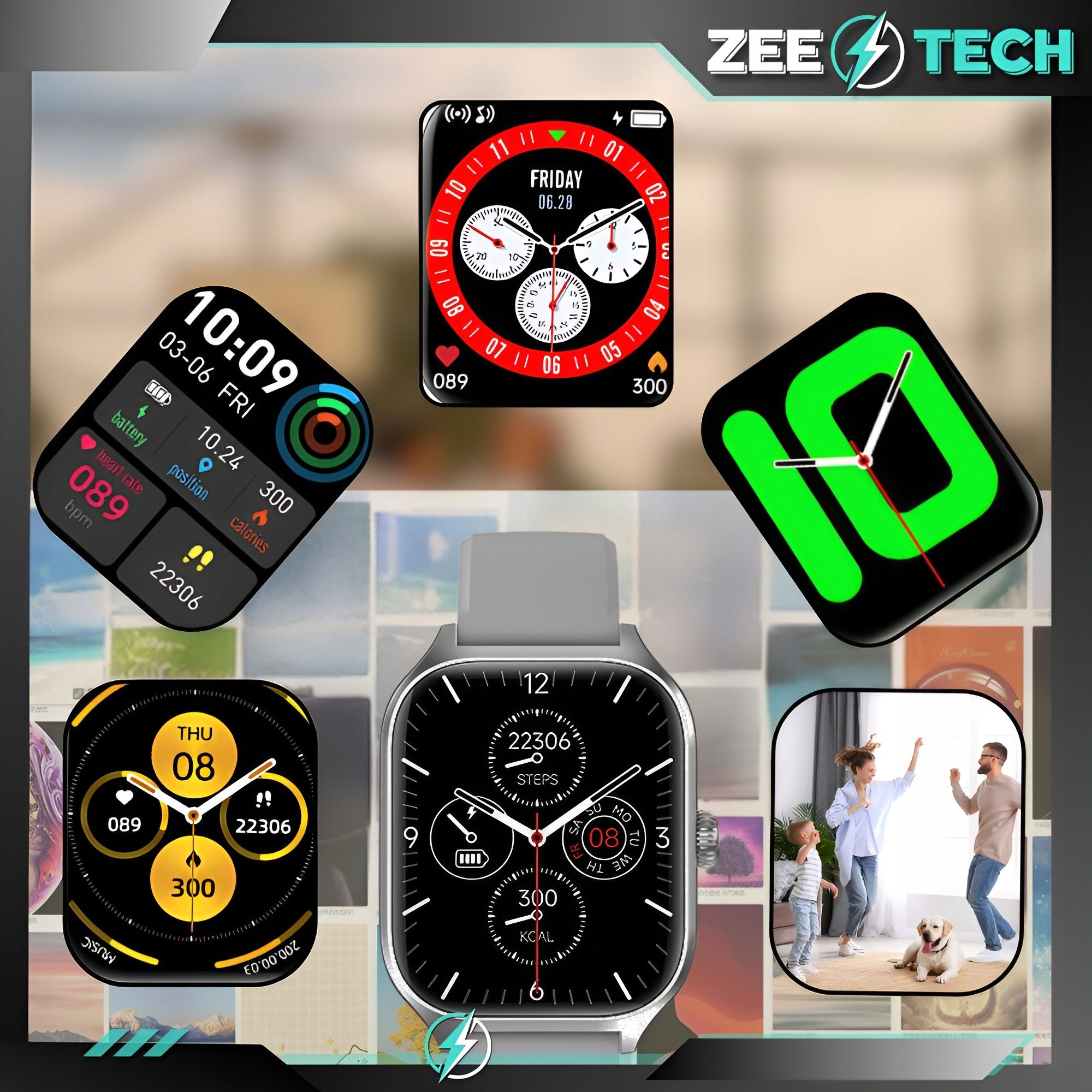 Smartwatch Męski Damski Zegarek Rozmowy J.polski Tętno Ciśnienie Tlen