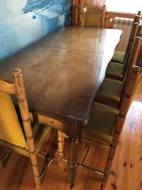 Drewniany stół + krzesła