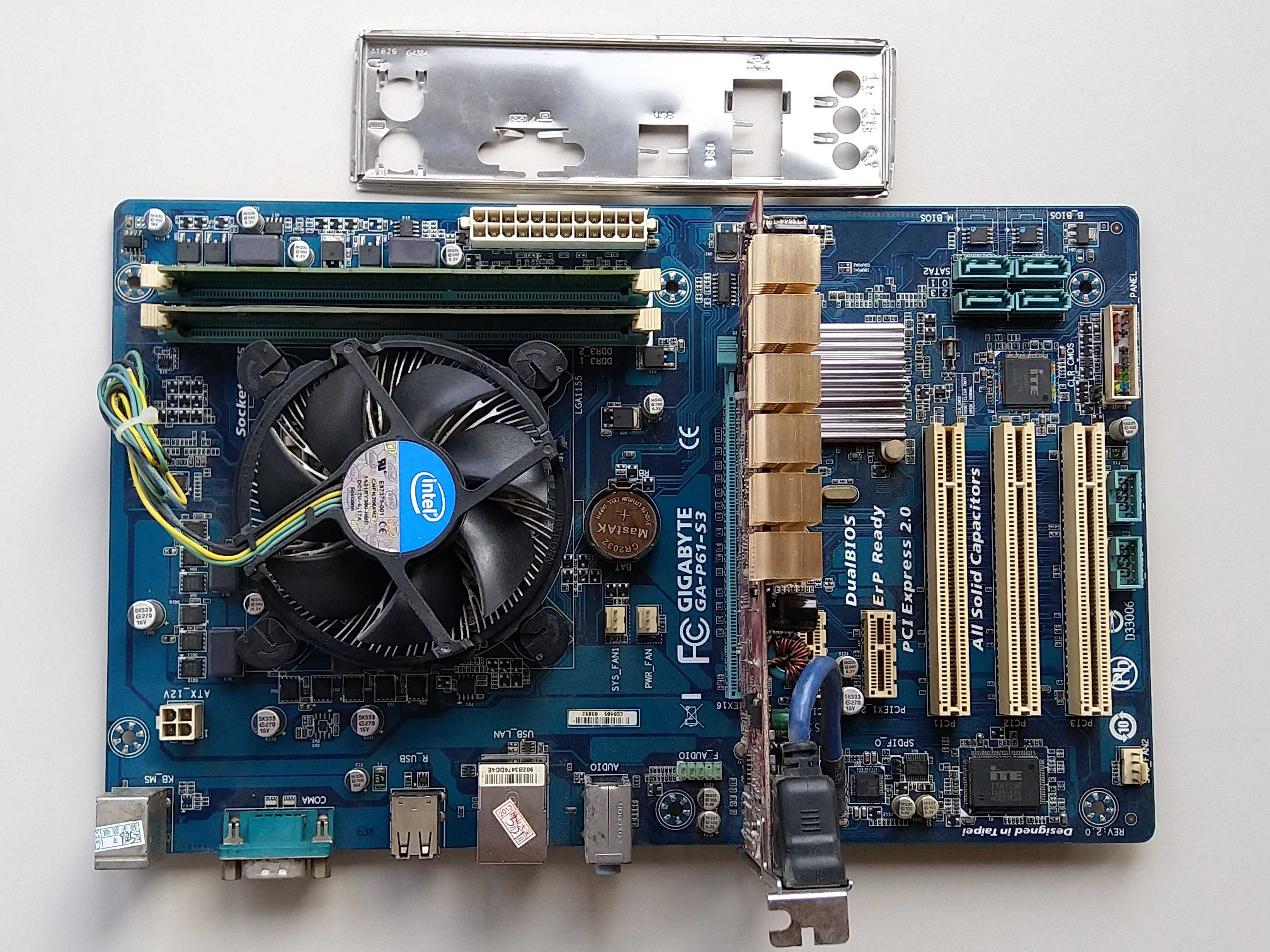 Набор ПК для учебы: i3-3240 + GA-P61-S3 + 4 ГБ DDR3 + GeForce 7300 SE