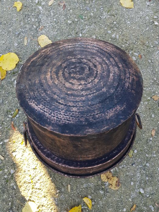 Kocioł miedziany gruba miedź 41cm/28cm