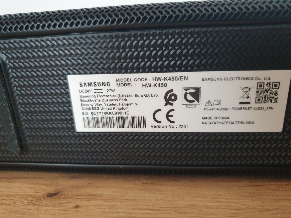 Soundbar SAMSUNG HW-K450 EN Czarny