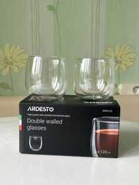 Набір склянок з подвійними стінками Ardesto 120мл