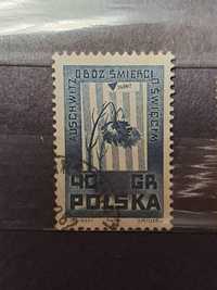 Znaczek pocztowy polski Oświęcim Auschwitz Obóz śmierci