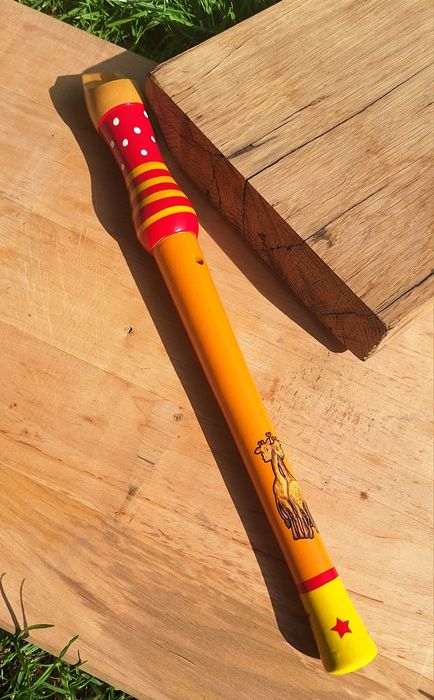 FLET DREWNIANY zabawka dla dziecka 33 cm żyrafy