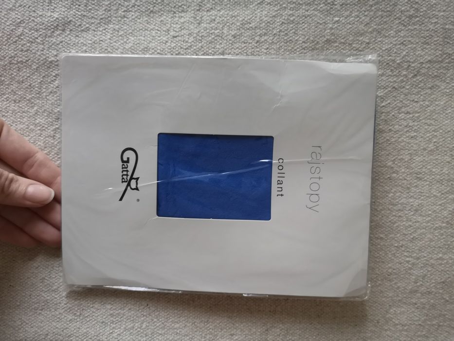 Gatta rajstopy 4-L czarne, różowe, niebieskie