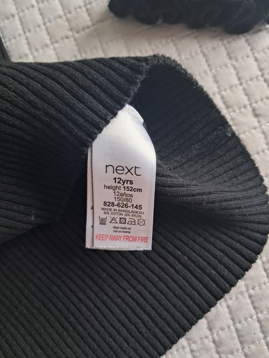 Next czarny golf r.152cm