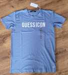 T-shirt męski bawełniany niebieski jeansowy Guess Icon XL