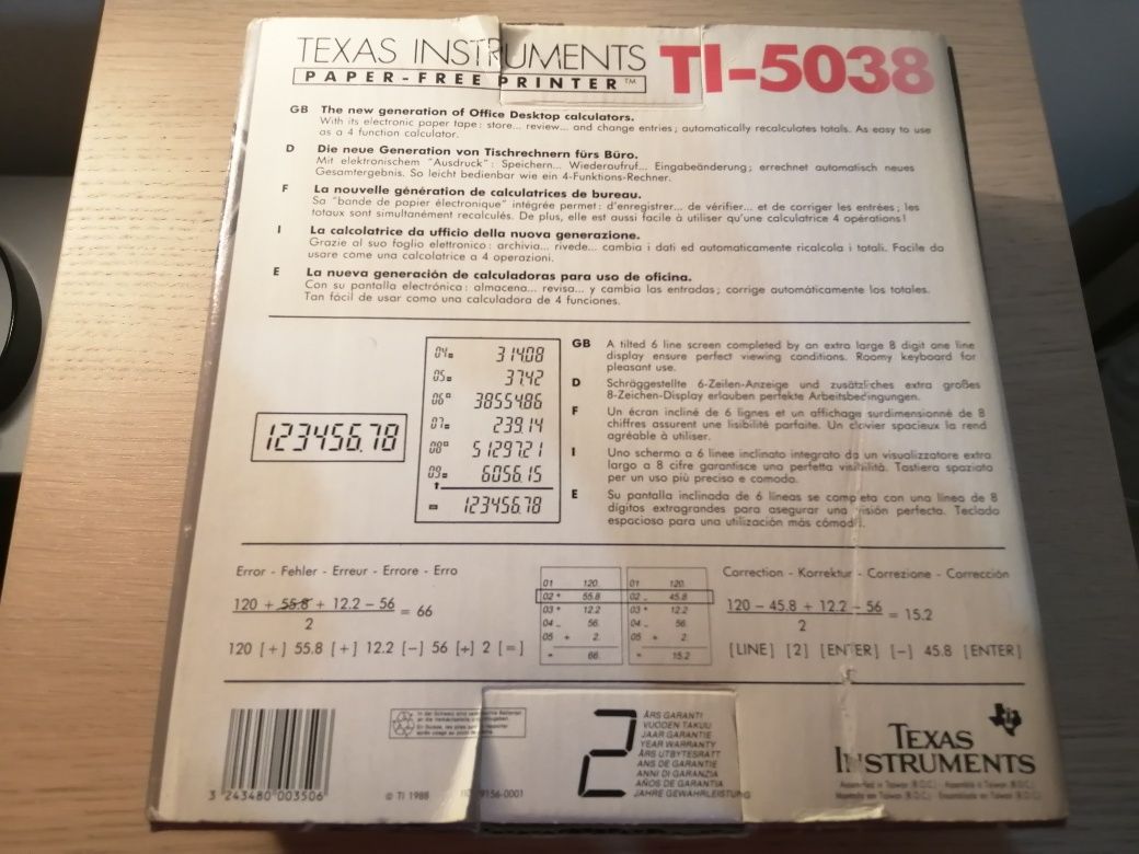 Calculadora Texas TI-5038