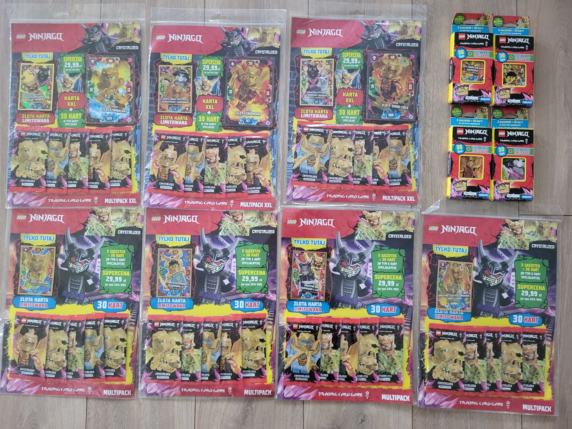 Mega zestaw Lego Ninjago 8 karty - Multipack x7 + Ekoblister x4