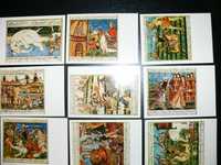 SZAHNAME Księga Królów Perskich zestaw 9 pocztówek w obwolucie z 1971r