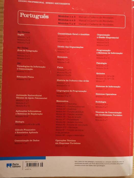 Livro Português 10°ano profissional