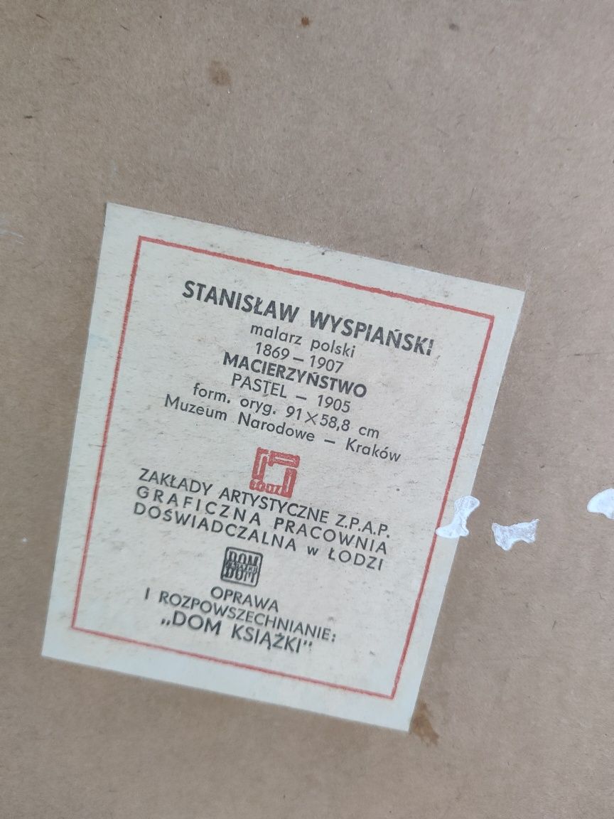 Sprzedam obraz Stanisław Wyspiańskiego / Macierzyństwo