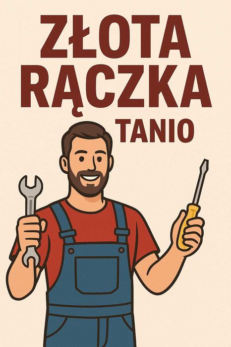 Złota rączka- TANIO!- naprawy, karnisze, montaż AGD, zlewy. Elektryka